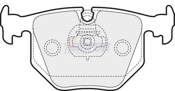 Fahren Brake Pad Set, disc brake FBP3199