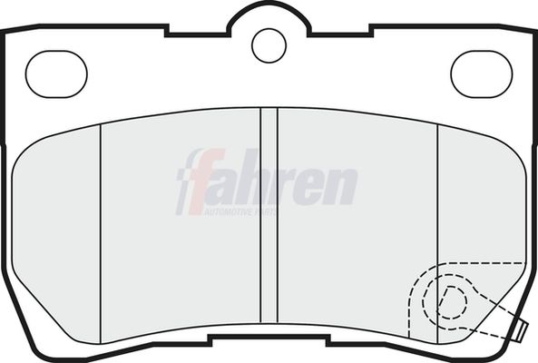 Fahren Brake Pad Set, disc brake FBP3335