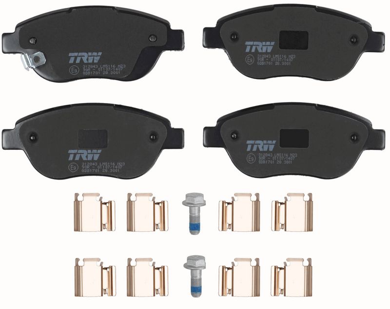 TRW GDB1701 Brake Pad Set, disc brake