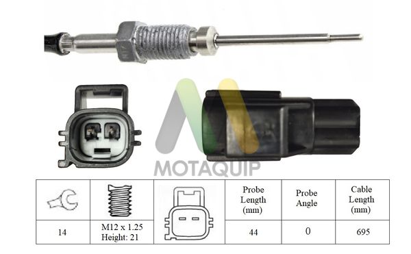 MOTAQUIP Érzékelő, kipufogógáz-hőmérséklet LVET429