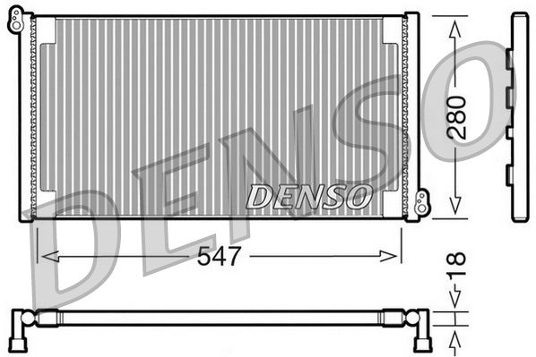 DENSO kondenzátor, klíma DCN09081