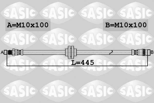 SASIC fékcső 6604041