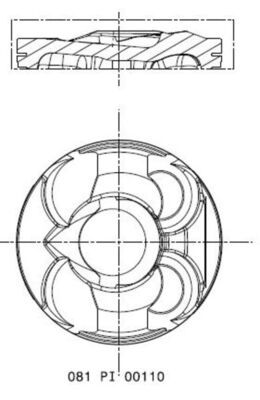 MAHLE dugattyú 081 PI 00110 002