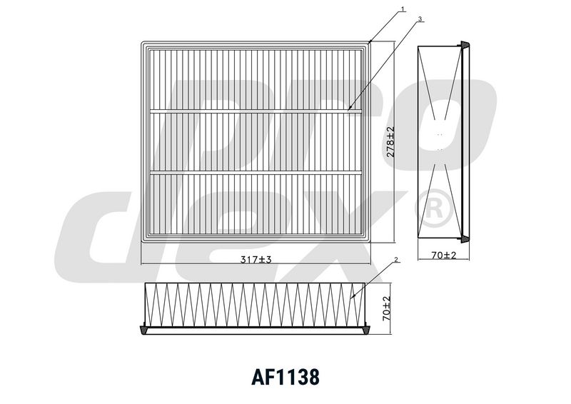 PRODEX AF1138 Oro filtras
