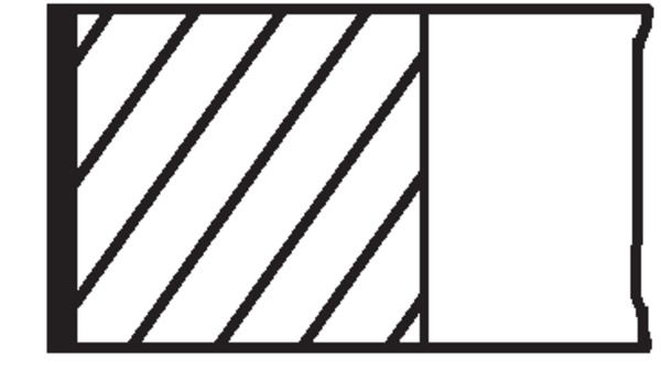 Комплект поршневих кілець, 83,96мм, BMW 3 (E90)/5(E60/F10) 2.0d (N47 D20) 04-10 (83.96mm/STD) (1.75-1.75-2), Mahle 08327N0