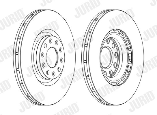 Тормозной диск JURID 562205JC1 LV (PIECE)