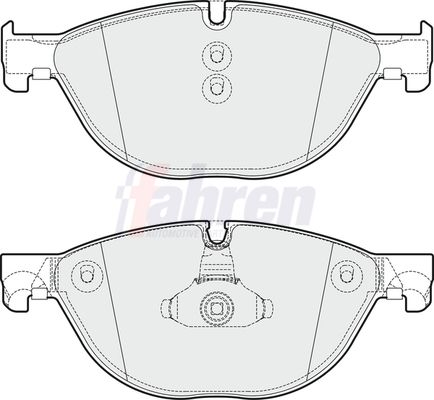 Fahren Brake Pad Set, disc brake FBP3698