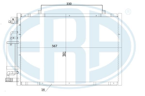 Конденсатор, система кондиціонування повітря, Era 667284