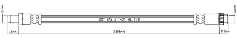 MOTAQUIP fékcső VBJ476