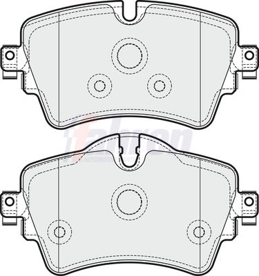 Fahren Brake Pad Set, disc brake FBP3759