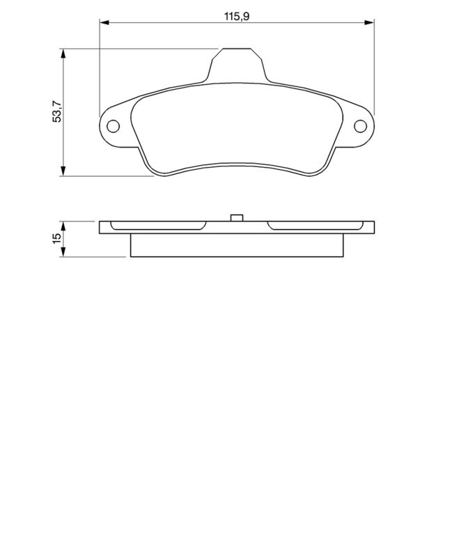 BOSCH Plaquettes de frein à disque 0 986 424 277