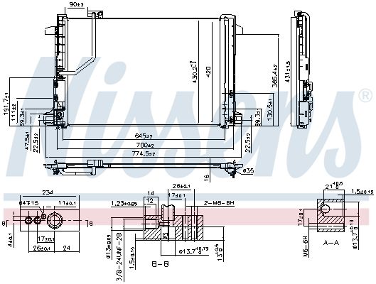 NISSENS 940035 Condenser, air conditioning