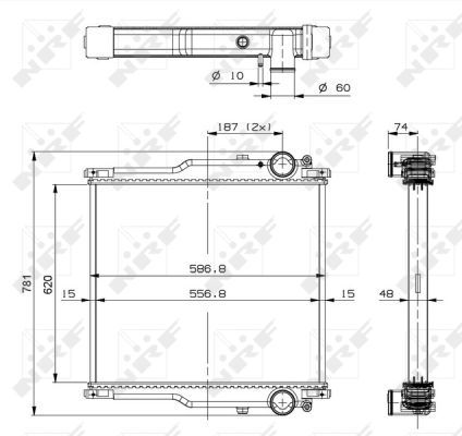 NRF 509767 Radiator, engine cooling
