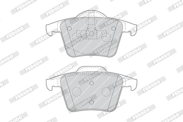 BREMSBELAGSATZ SCHEIBENBREMSE FERODO FDB1632 1