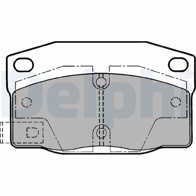 DELPHI fékbetétkészlet, tárcsafék LP1196