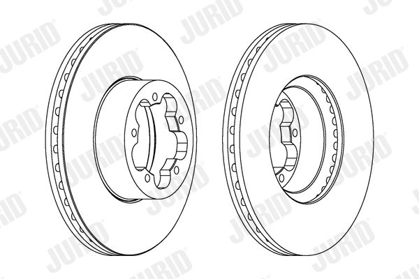 Гальмівний диск, Jurid 562541JC