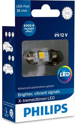 LED XTreme Ultinon 6000K 12V X1 12V 1W