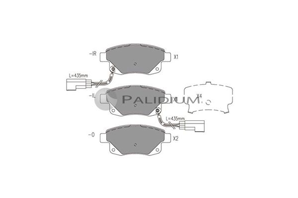 ASHUKI by Palidium fékbetétkészlet, tárcsafék P1-1074