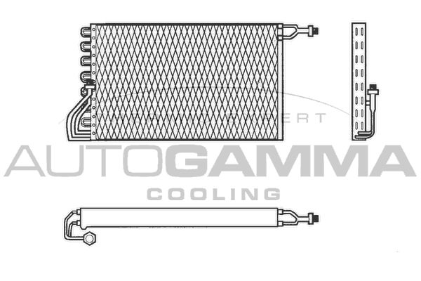 AUTOGAMMA kondenzátor, klíma 102634