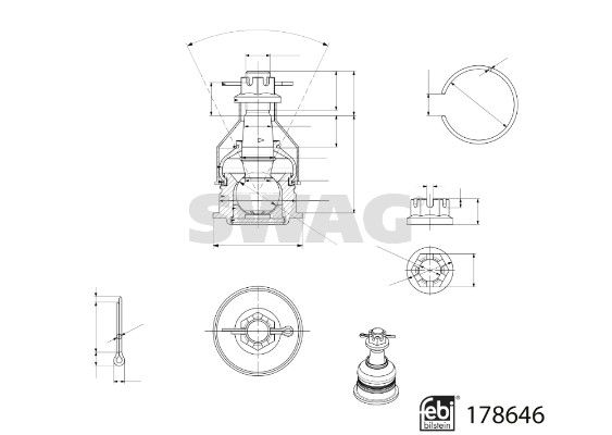 SWAG 33 10 6997 Ball Joint