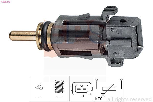 Sensor, temperatura del refrigerante