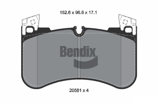 BENDIX Braking fékbetétkészlet, tárcsafék BPD2360