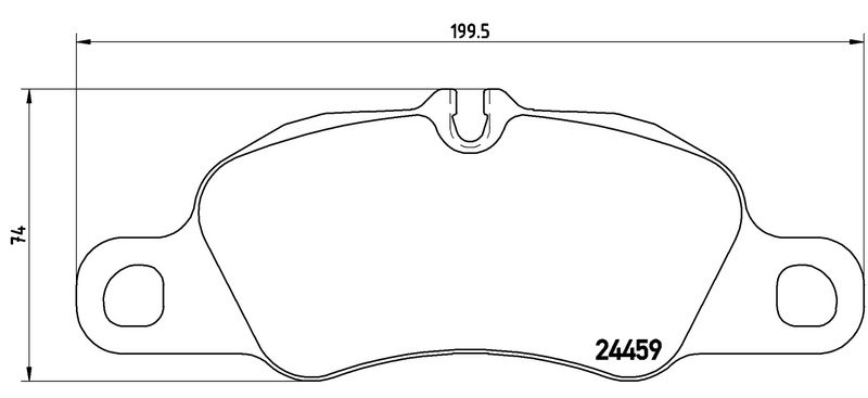 BREMBO P65019 Brake Pad Set, disc brake