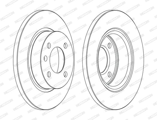 FERODO DDF1283C Brake Disc