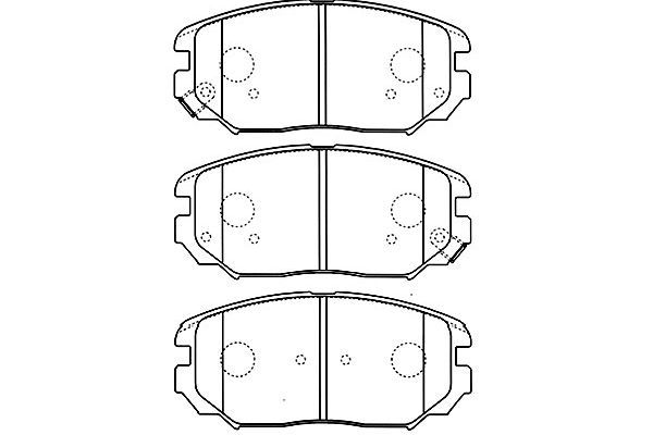 Kavo Parts Комплект тормозных колодок, дисковый тормоз