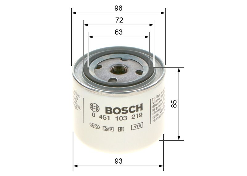 BOSCH 0 451 103 219 Oil Filter