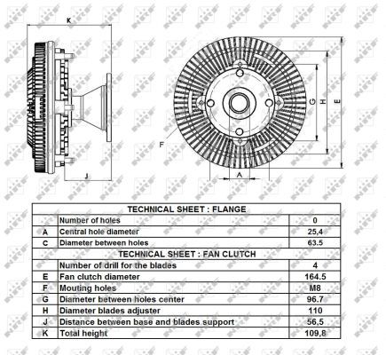 NRF 49428 Clutch, radiator fan