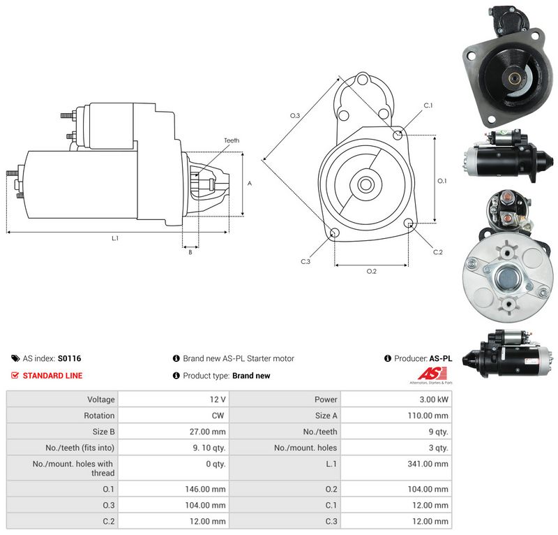 AS-PL S0116 Starter