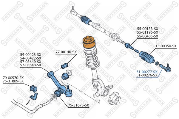 STELLOX 51-00277-SX Tie Rod End