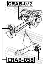 FEBEST CRAB-058 Mounting, differential