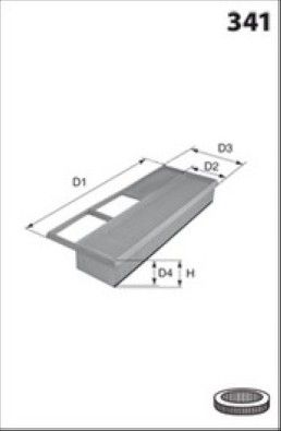 MISFAT Filtre à air P191A