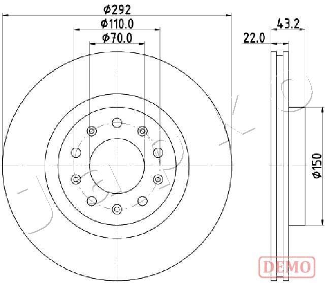 JAPKO féktárcsa 610205C