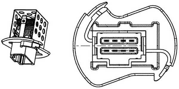 MAHLE ABR 90 000P Resistor, interior blower