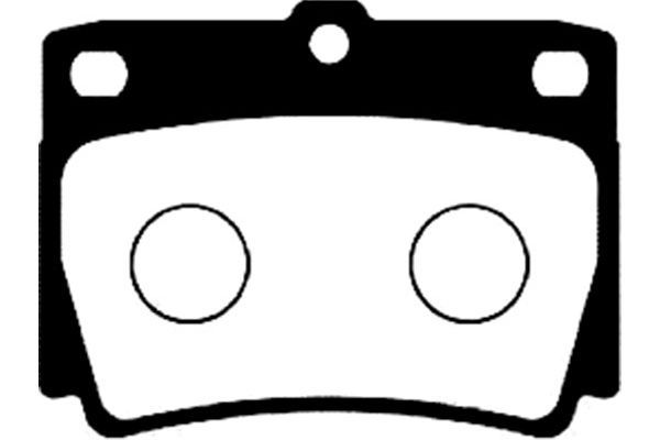 KAVO PARTS fékbetétkészlet, tárcsafék BP-5526