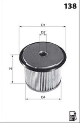 MISFAT Filtre à carburant F676