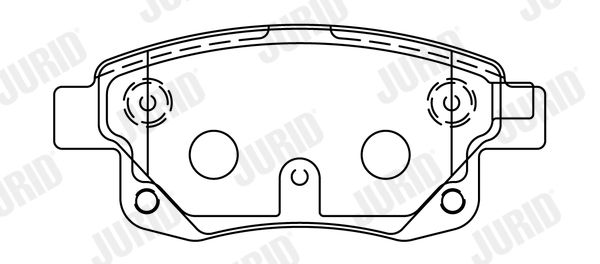 JURID 573277J Brake Pad Set, disc brake