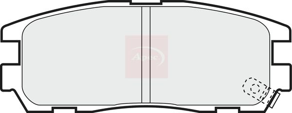 APEC Brake Pad Set, disc brake PAD1047