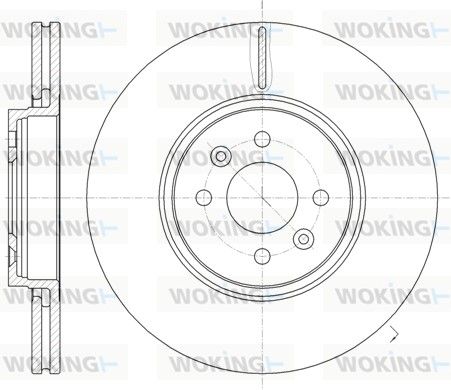 Гальмівний диск, Woking D6104910