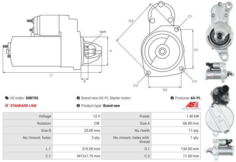 AS-PL S0879S Starter