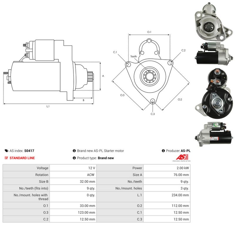 Starter, AS-PL S0417