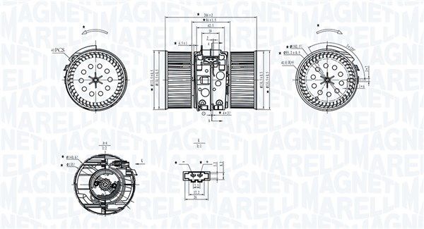 MAGNETI MARELLI Utastér-ventilátor 069412748010