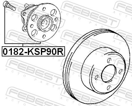 FEBEST 0182-KSP90R Wheel Hub