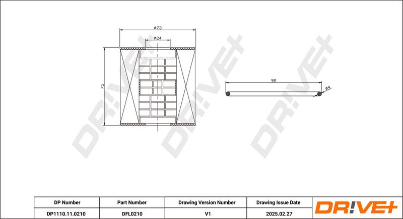 Filtru ulei DP1110.11.0210 Dr!ve+