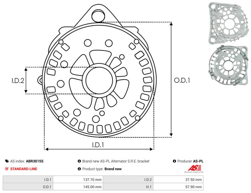 Kaitsekate, generaator, AS-PL ABR3015S
