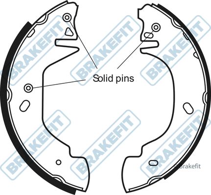 APEC Brake Shoe Set BSH1098