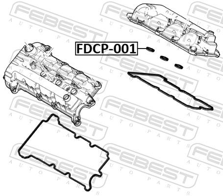 FEBEST FDCP-001 Seal Ring, spark plug shaft